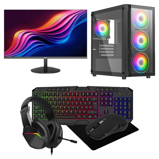 Rhodonite Starter Bundle (Rhodonite PC, 100Hz Monitor, Gaming Keyboard Mouse & headset) (Copy) - Crystal Computers Bilston & Wolverhampton